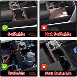 Aunginsy Car Lower Center Console Storage Box Compatible with Toyota Tundra 2022-2026, Car Center Console Gear Organizer Tray Multifunctional Storage Box Secondary Container Insert TPE Accessories