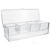 Estilo Chilled Condiment Server with Lid, Mimosa Bar Condiment Organizer