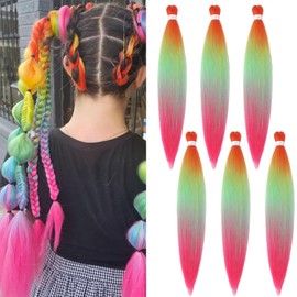 ShowJarlly Easy Braid Pre-Stretched Braiding Hair, 30 Inches, 6 Packs/Lot Yaki Texture Braiding Hair Extensions, Pre-Stretched Braiding Hair, Professional Soft Synthetic Fibre Braids, Hair D3#