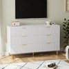 GarveeHome White 3 Drawer Dresser for Bedroom, Large Nightstand Chest