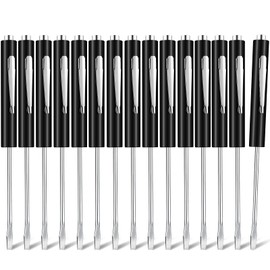 Shimeyao 20 Pcs Pocket Flat Head Screwdriver Set Small Magnetic Pocket Screwdriver Bulk Mini Clips Slotted Screw Driver with Magnet for Mechanical Electrician Technician(Black)