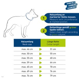 Sprenger Dog Necklace with Sprenger Hook Made of Stainless Steel 4 mm I Size Individually Adjustable I Necklace - Black (74 cm)