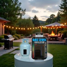 WLngtv 1PC Black Ga S Level Indicator Reusable Propane Tank LevelIndicator Propane Fuel Level Sensor Card for Propane Tankpropane Gauge Propane Tank Sensor for Home Kitchen Tools