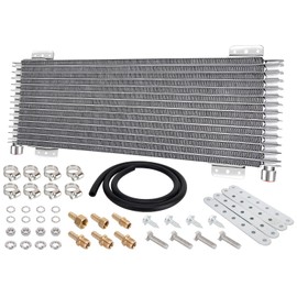 40k Transmission Oil Cooler LPD47391 Compatible with Heavy Duty 40,000 GVW Max - Low Pressure Drop, Transmission Cooler Kit with Mounting Hardware,LPD47391 40k Transmission Oil Cooler Kit