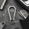 KCFEV Titanium Carabiner, Minimalist Key Ring, Key Clip, EDC Quick