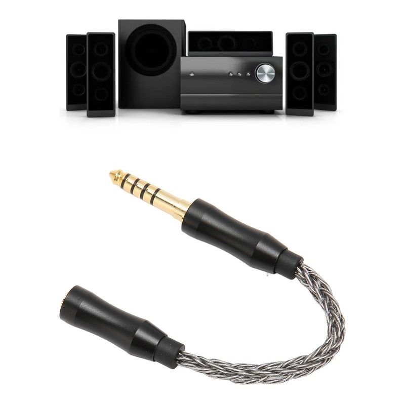2.5mm Female to 4.4mm Male Sound Cable Single Crystal Copper