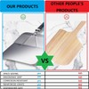 Fat-Cattie Pizza Making Kit with 12"x14" Pizza Peel, 12" Pizza