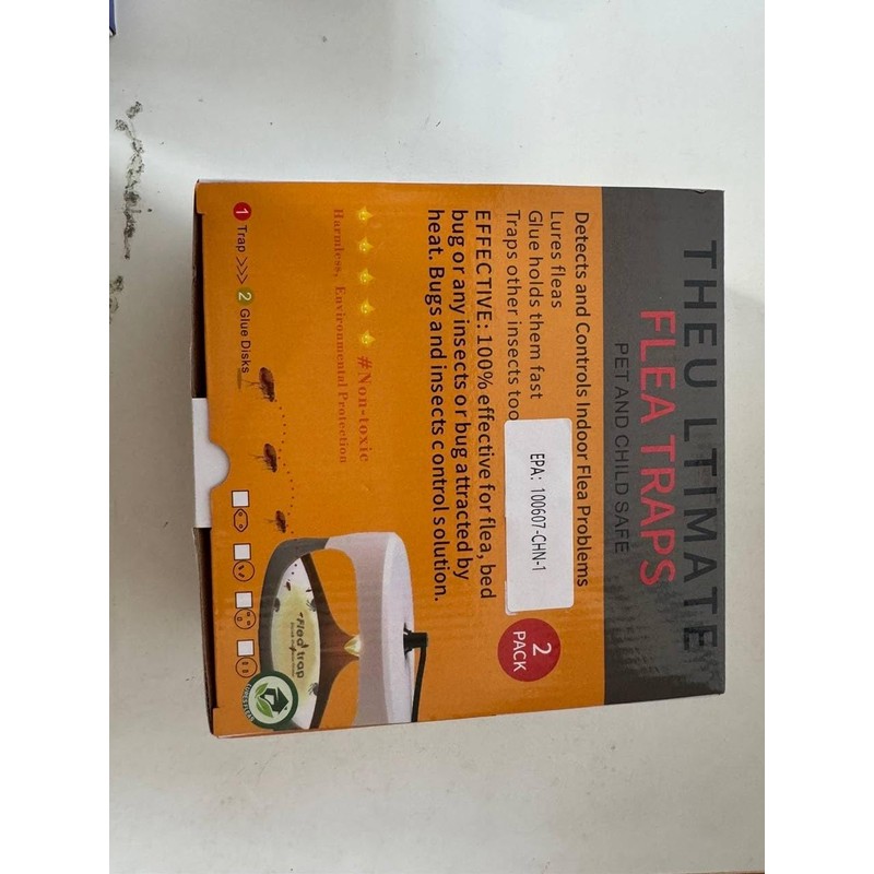 Flea Trap Indoor 2Pcs,Flea Strap Flea Killer Trap Pad Bed