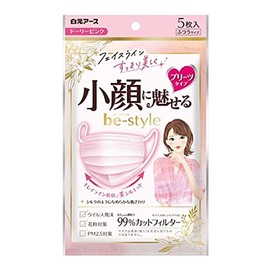 Hakugen Earth Bee Style Pleated Dolly Pink Regular 5 Pieces