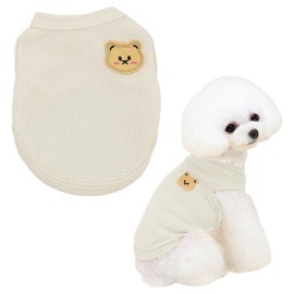 Dog Clothes, T-Shirt, Summer, Cute, Stylish, Bear Pattern, Vest, Dog Clothes, Cat Clothes, Pet Clothes, Dog Wear, Soft, Cool, Breathable, Spring, Summer, Autumn, Hair Loss Protection, For Walks