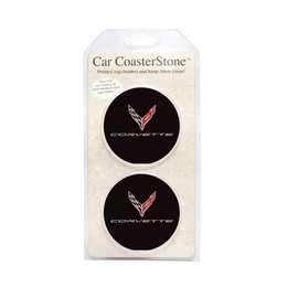 C8 Corvette Cup Holder Coaster Inserts - Set of 2