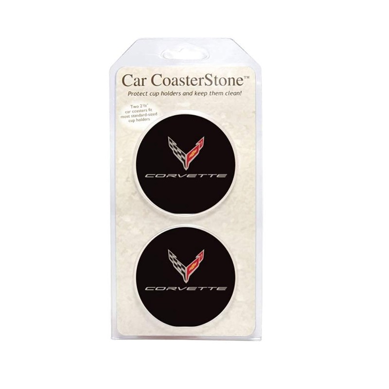 C8 Corvette Cup Holder Coaster Inserts - Set of 2