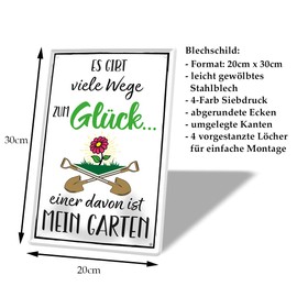 Metal Sign with Funny Saying for Garden Masters and Masters Retro Decorative Sign for Balcony Patio Garden Shed Arbor Hobby Cellar Tool Shed 20 x 30 cm