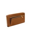 Fossil Logan Zip Around Clutch Wallet, Saddle