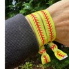 Sportybella Softball Hair Tie Set - Elastic No-Crease Bands with