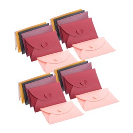 jojofuny Small Paper Envelopes Set 48 Mini Cards for DIY Invitations Scrapbook Pockets