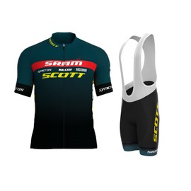 HOMTOL Men's Cycling Clothing Short Sleeve MTB Cycling Suits Cycling Shorts Cycling Jerseys with 3D Gel Padded Shorts, dark green