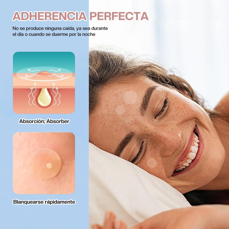 Parches para Acne：200 Piezas Almohadillas Hidrocoloides para Espinillas-Pimple Patch，Parches hidrocoloides