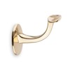 Handrail Holder Brass Round Support with Hanger Bolt