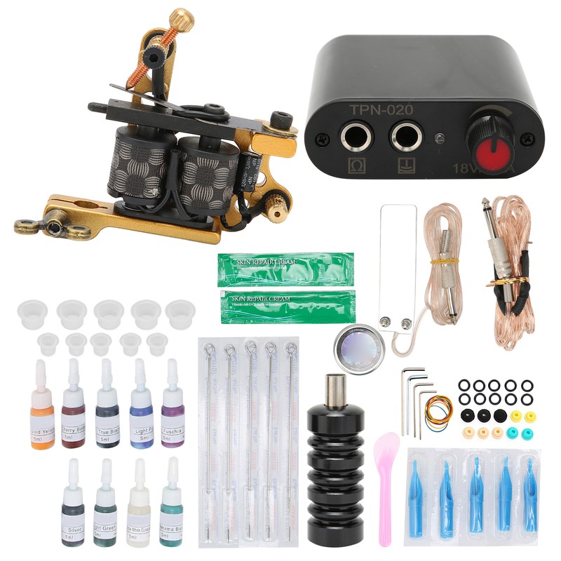 Coil Tattoo Machine Foot Pedal Power Supply Clip Cord Practice