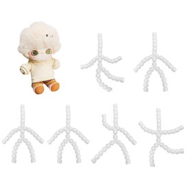 siawadeky Toy Skeleton 6.9 inches (15 cm), Set of 6, Plush, Skeleton, Movable Skeleton, Custom, Sewing, DIY Handmade, For Dolls, Plush Production, Stand