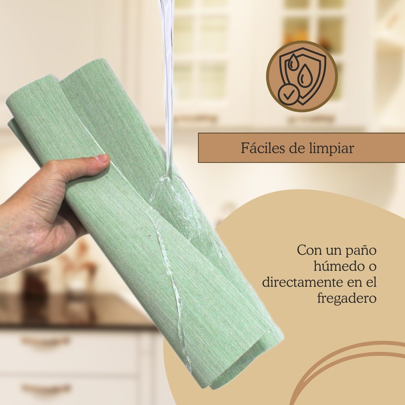 Mondiroso. Washable Placemats, Set of 6, Non-Slip Placemats for Dining