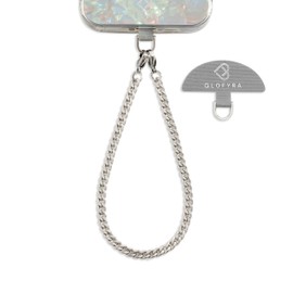 GLOFYRA Metal Phone Wrist Strap Stainless Steel Phone Lanyard Metal Chain Smartphone Strap Wristlet Lanyard Bracelet Charm - Classics/Silver
