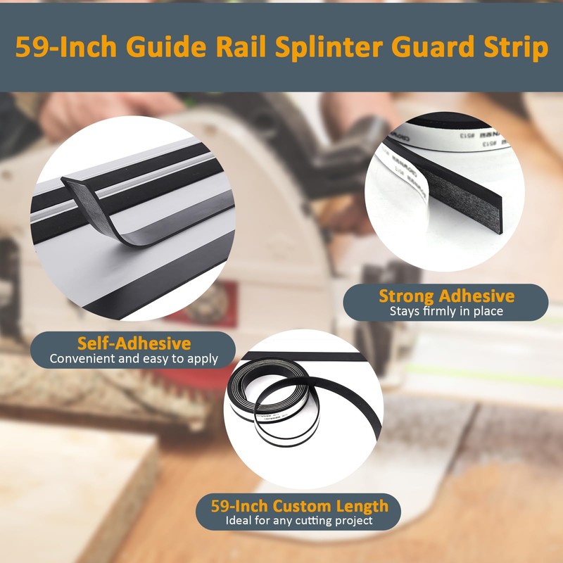 Splinter Guard Replacement Strip for Makita 194419-4 Rails Tape Accessories,Compatible