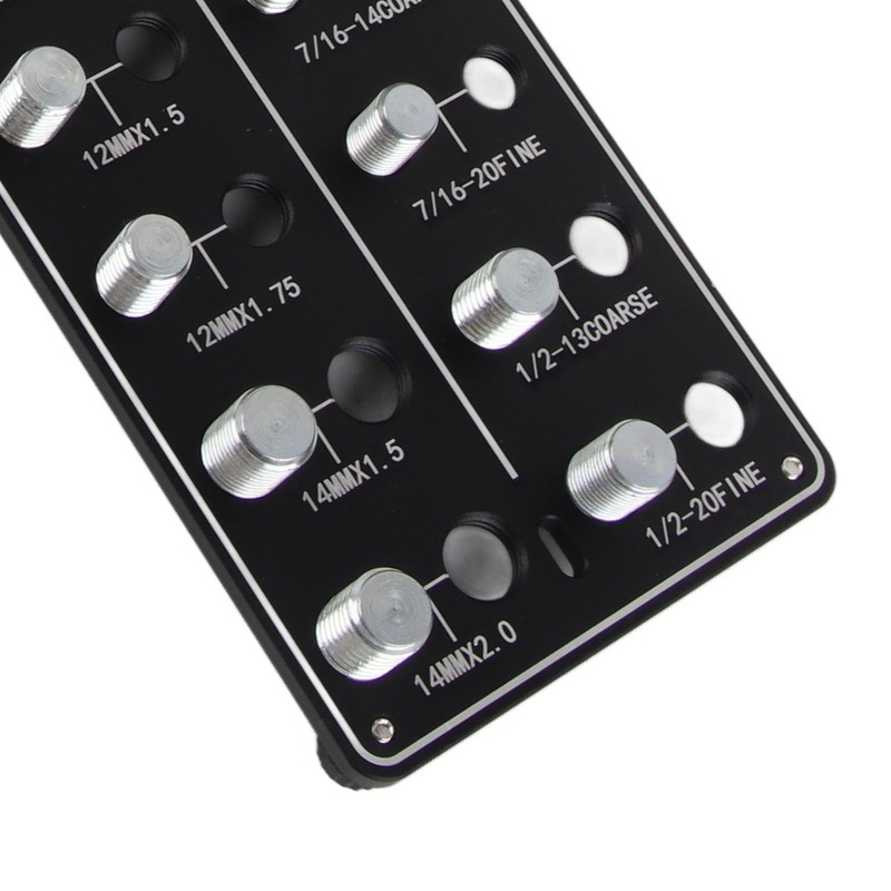 Topyond Nut and Bolt Thread Checker, SUS304 Stainless Steel Gauge