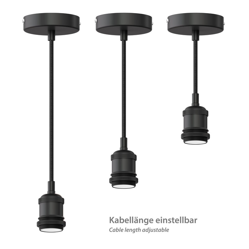 ledscom.de 3 x RETRA Pendant Light / Pendant Light with