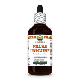 False Unicorn (Chamaelirium Luteum) Dry Root Glycerite, Made in Hawaii, All Natural, Vegan, Lab Tested Alcohol-Free Liquid Extract - 4 fl.oz