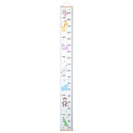 Alipis Animals Growth Height Wall Chart Canvas Measurement Hanging Wall Measurement Ruler for Boys Girls