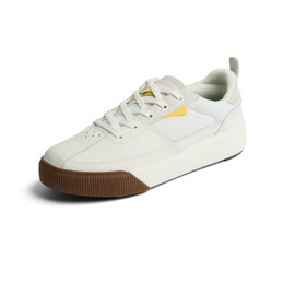 REEF Onshore Pines Men's Golf Shoe, Soft Cushion Footbed, Spikeless Tread Outsole, Bottle Opener, White/Gum, 12