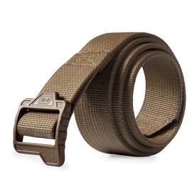 M-Tac Double Duty Tactical Belt - Military Webbing Nylon Utility Belt Plastic Buckle (Coyote Hexagon, M (34-36))