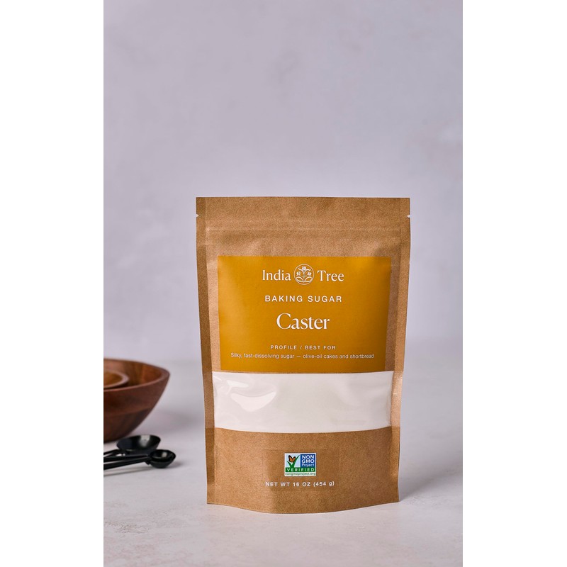 India Tree Superfine Caster Baking Sugar, Original, 16 Ounce