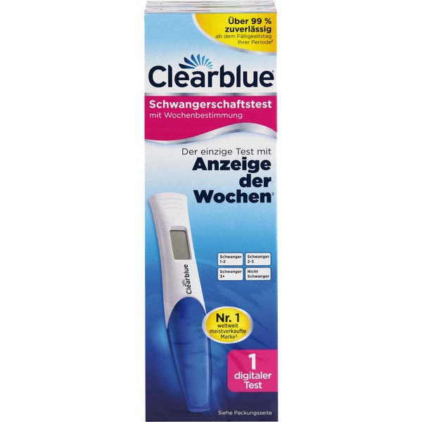 Clearblue Schwangerschaftstest mit Wochenbestimmung, 1 pcs. Test strips