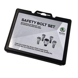 Skoda 000071597C Original Wheel Lock Wheel Bolts Set Rim Lock Anti-Theft M14 x 1.5 x 27