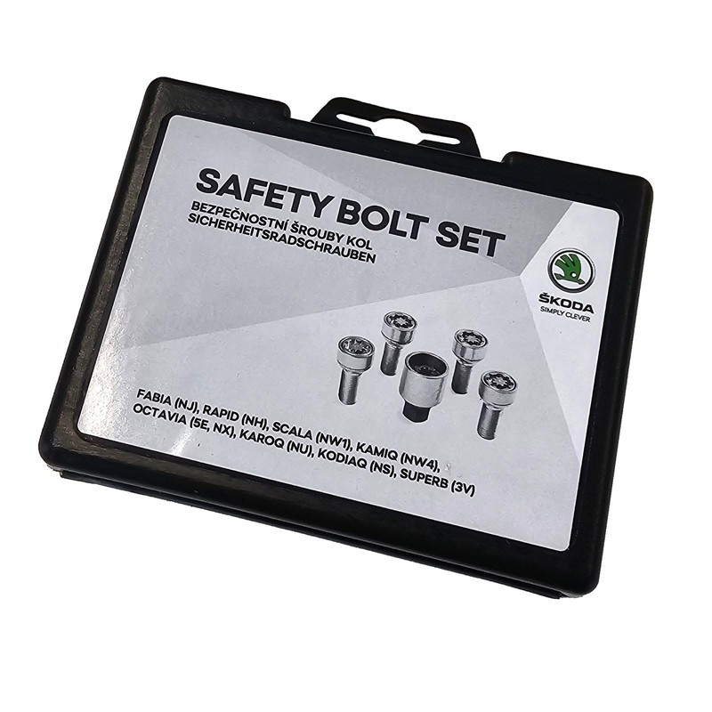 Skoda 000071597C Original Wheel Lock Wheel Bolts Set Rim Lock