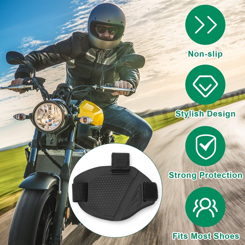 Coitak Motorcycle Motorbike Shift Pad, Motorcycle Shoe Boot Protector Cover,