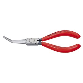 6-1/4" Needle-Nose Pliers w/ Angled Jaw, Plastic Grip