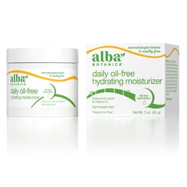 Alba Botanica Alba Botanica Daily Oil Free Hydrating Moisturizer, with Hyaluronic Acid and Vitamin E, 3 Oz (Packaging May Vary)