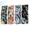 IWOWHERO 4pcs Floral Elastic Headbands Breathable Wide Hair Bands for