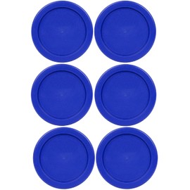 Klare Ware 1 Cup Blue Replacement Lids/Covers for Pyrex 7202, Anchor Hocking & Klare Ware Storage Bowls *Glass Container Not Included* (6 Pack, Blue)