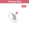 Gaomumu 12PCS Mini Cute Puppy Figurines, Resin Cartoon Dog Ornaments,