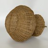 Handwoven Natural Rattan Flower Vase, Wicker Basket with Acrylic Liner,