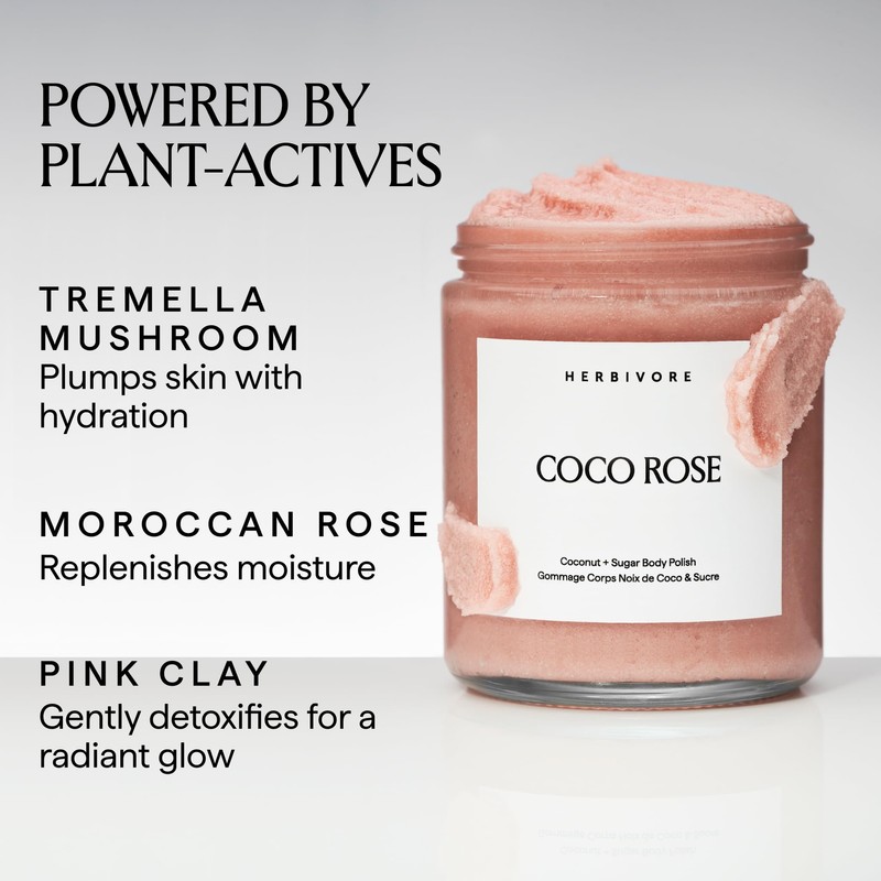 HERBIVORE Coco Rose Coconut Oil Body Polish | Exfoliating Body