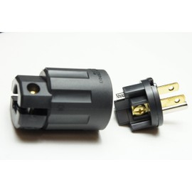 7112gn American Electricals Flat Blade Shape Plug (Nylon Cover), Grounding, 2P A V