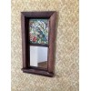 Unbranded Springtime Blue Bird Dollhouse Miniature Stained Glass Window Film