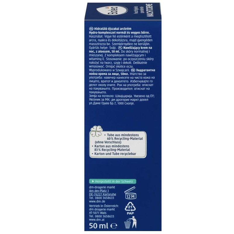 Balea Extra Moisturising Night Cream 50ml