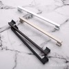 Alzassbg 5 Pack Matte Black Cabinet Pulls, 9 Inch(228.5mm) Hole